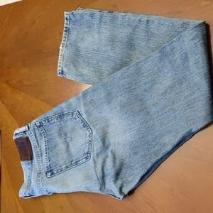 Ralph Lauren Polo Varick slim factory distressed jeans